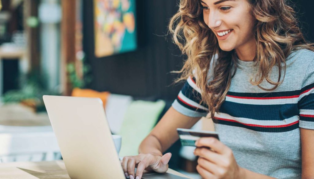 girl at a computer