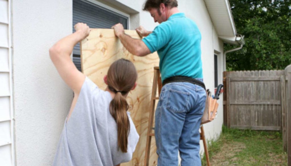 2 people doing construction