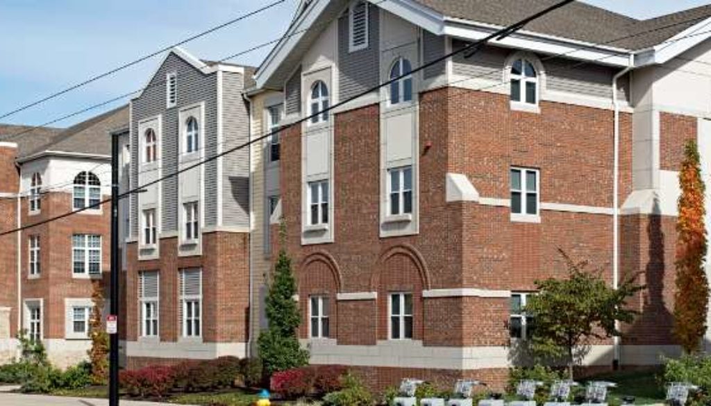image of brick buildings